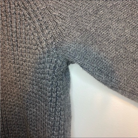 Weatherproof Gray Cotton Waffle Knit Sweater - Picture 8 of 10